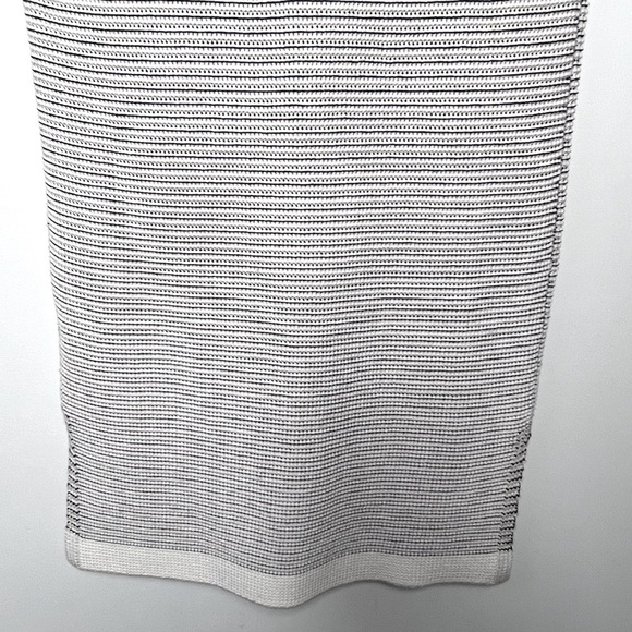 WHITE & WARREN Knit Ribbed Striped Sleeveless Midi Dress Coastal Nautical - Picture 7 of 13